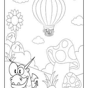 Baby dragons coloring pages