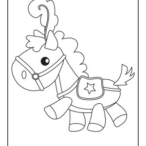 Circus horse coloring pages