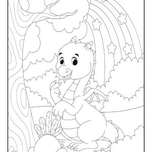 Dragon coloring pages for kids