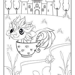 Easy dragon coloring pages