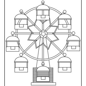 Ferris Wheel coloring pages