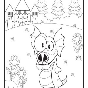 Free coloring pages dragons