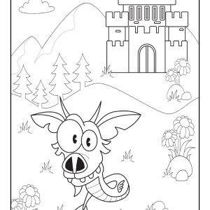 Free dragon coloring pages