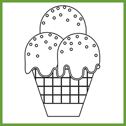 Ice cream Coloring Pages