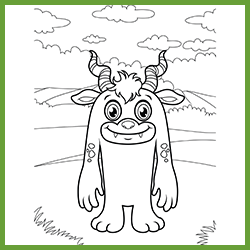 Monster Coloring Pages 1