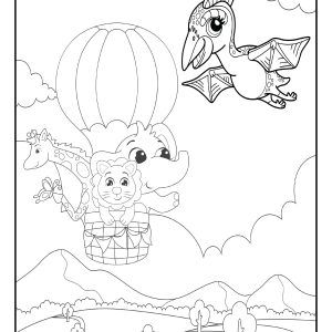 Preschool dinosaur coloring pages