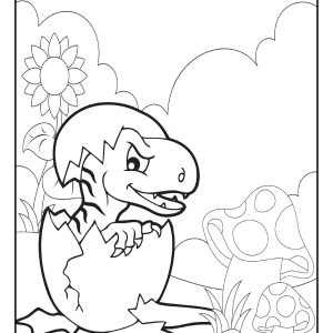Raptor coloring page