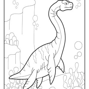 Realistic dinosaur coloring pages