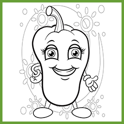 Vegetables Coloring Pages 1