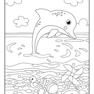 Aquarium coloring page