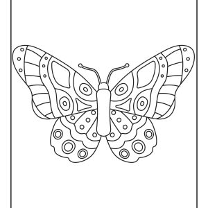 Beautiful butterfly coloring pages
