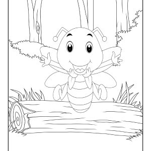 Bug colouring pages