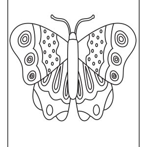 Butterfly colouring for kids