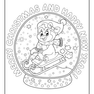 Christmas coloring pages for preschoolers