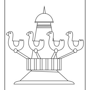 Circus carousel coloring pages