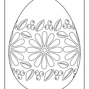 Coloring page egg