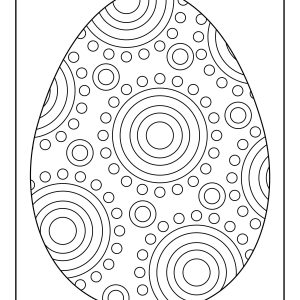 Coloring page eggs