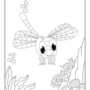 Coloring page of bugs