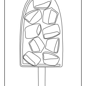 Coloring page of ice cream