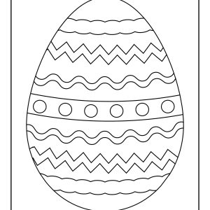 Coloring pages easter eggs