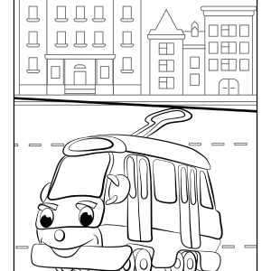 Coloring pages of vehicles