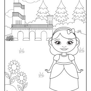 Coloring pictures of princesses