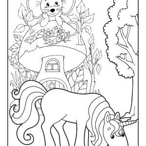 Coloring unicorn pictures