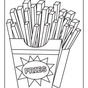 Colouring pages food