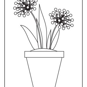 Colouring pictures of flowers