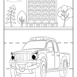 Colouring sheets of cars