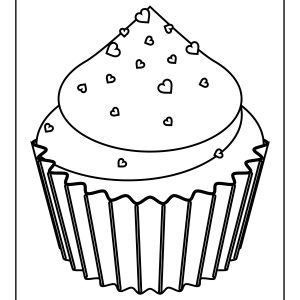 Cupcake colouring images
