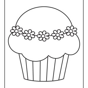 Cupcake pictures to color