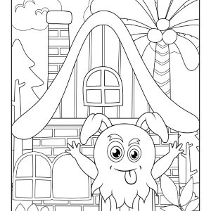 Cute monsters coloring pages