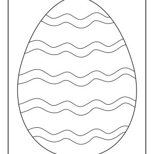 Easter egg colouring sheets