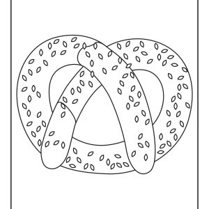 Easy food coloring pages