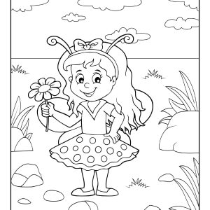 Fairy colouring pictures