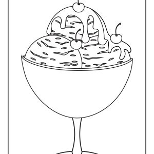 Fast food coloring pages