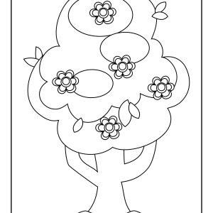 Flowers colouring pictures