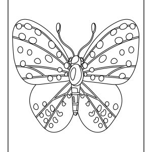 Free butterfly coloring sheets