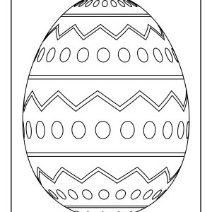 Free coloring pages easter eggs