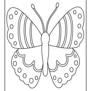 Free coloring pages flowers and butterflies