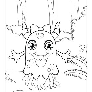 Free monster coloring pages