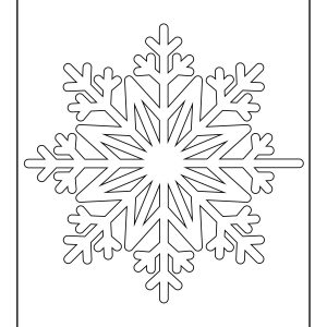 Frozen snowflake coloring page