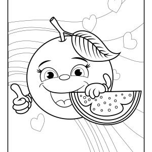 Grapefruit coloring pages
