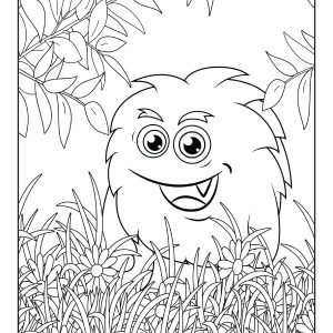 Halloween monster coloring pages