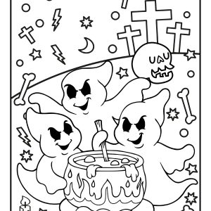 Halloween pictures to color