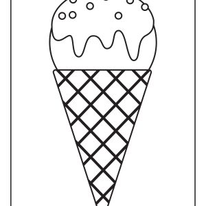 Ice cream printable coloring pages