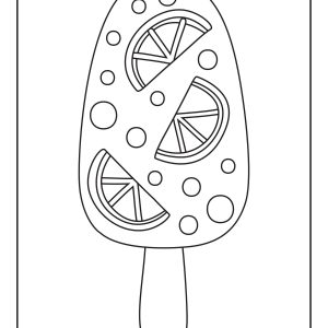 Ice cream sundae coloring pages