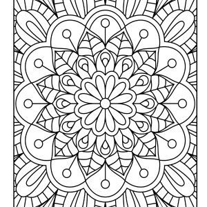 Mandala coloring page printable