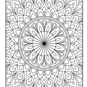 Mandala coloring pages simple